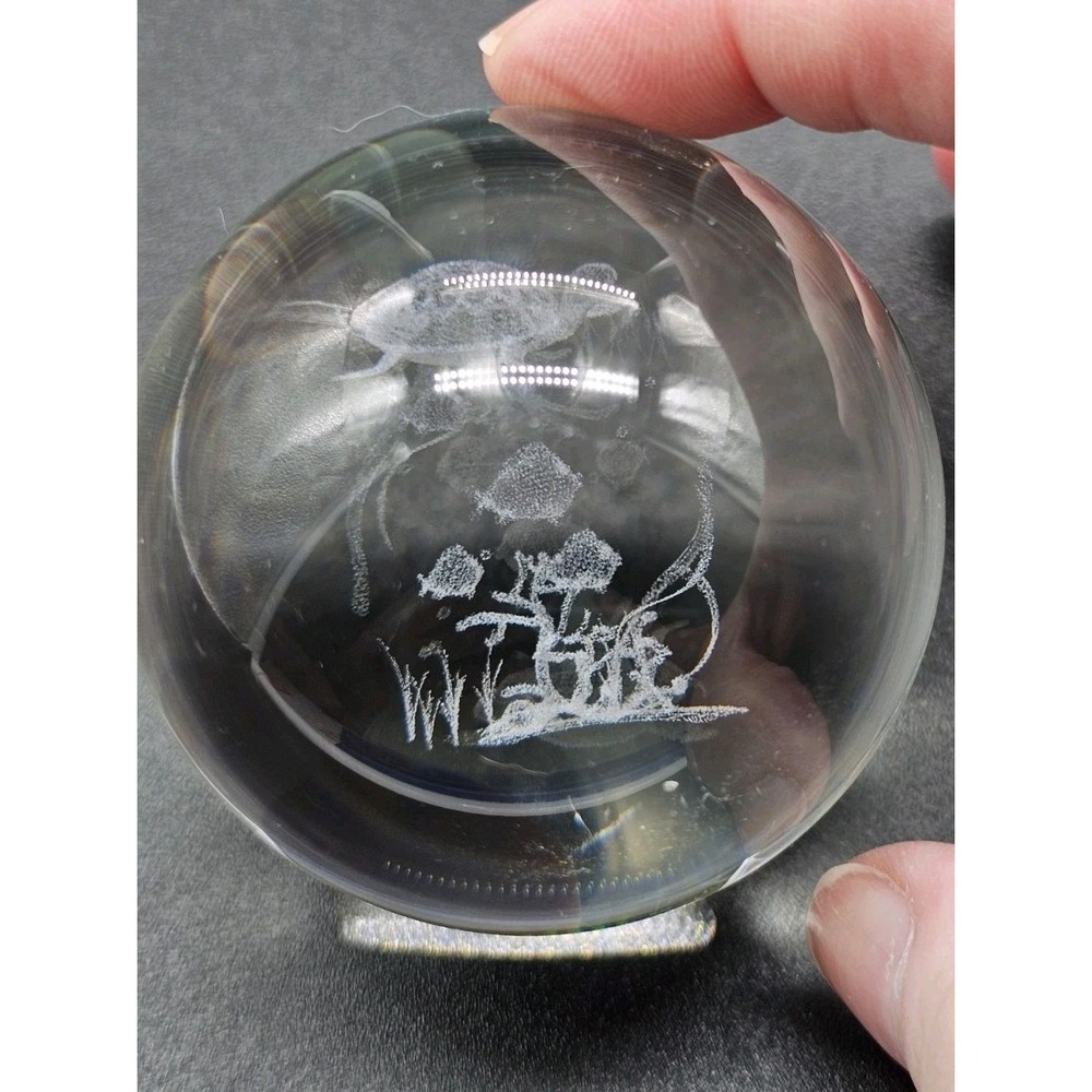 60Mm‎ 3D Glass Laser Sea Turtle Ball Paperweight Crystal Ball